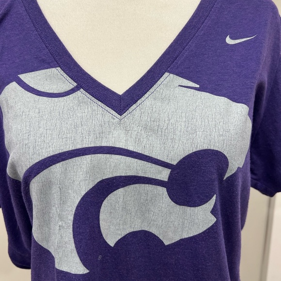 NIKE KANSAS STATE WILDCATS V-NECK TOP - Picture 2 of 4